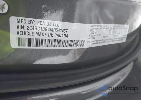 2021 Chrysler Pacifica Touring L z USA, uszkodzony, nr VIN 2C4RC1BG4MR542437